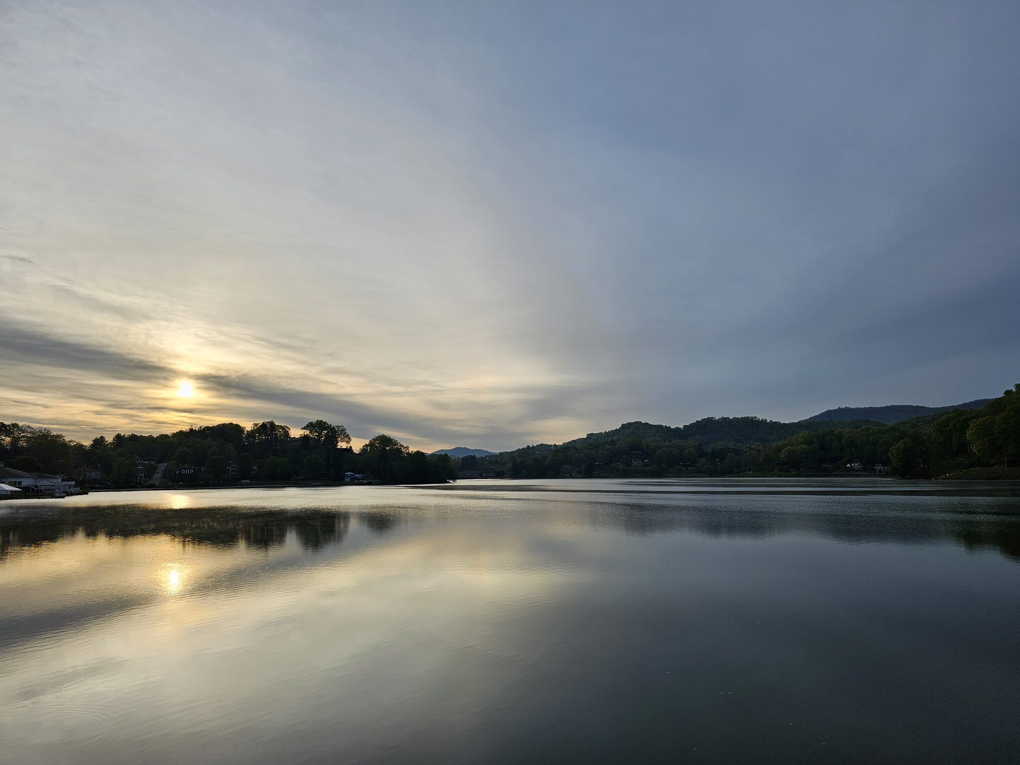 Sunrise reflection on Lake Junaluska
