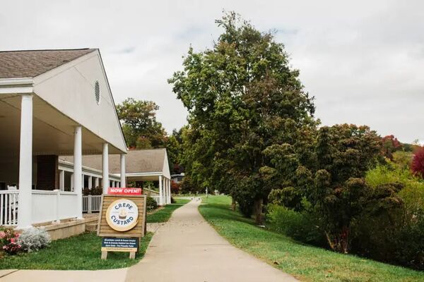 Crepe and Custard cafe with lakeside views at Lake Junaluska