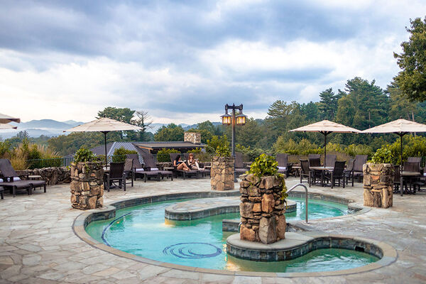 Relaxation grotto at Omni Grove Park Inn Spa Asheville