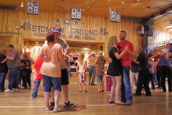 Crowd dancing at Stompin Ground Maggie Valley