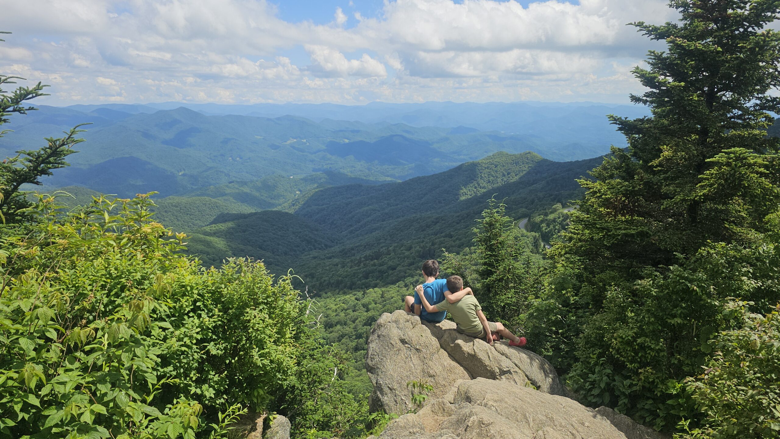 Panoramic summit views from Waterrock Knob on the Blue Ridge Parkway